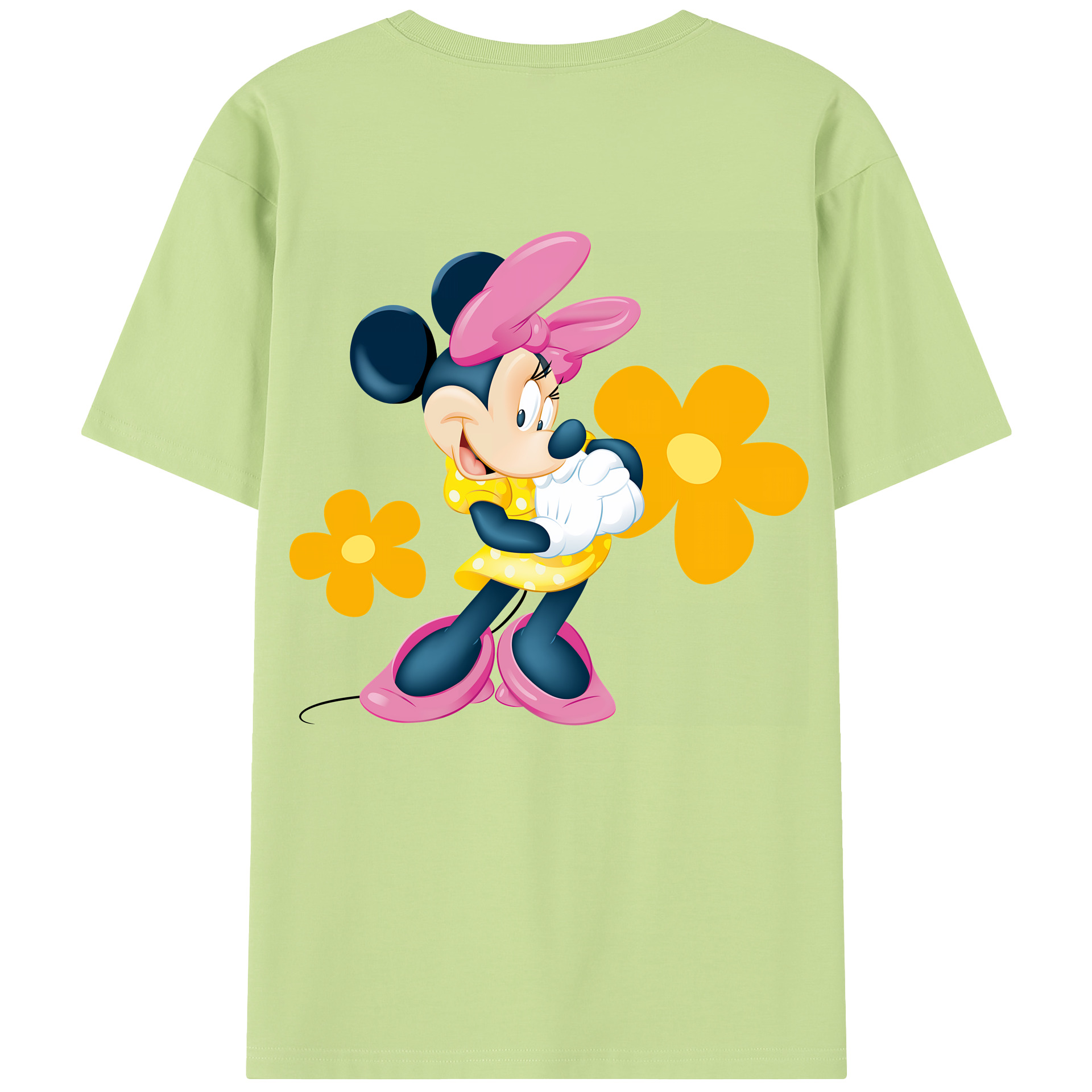 （画像用） ミッキーマウス Mickey Mouse 綿100％半袖Tシャツ（背面プリント）